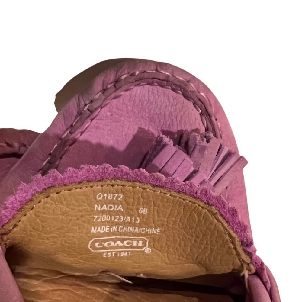 Coach Nadia | Coach Shoes | Tassel | drivers/moccasin lilac purple 6 - Picture 5 of 6